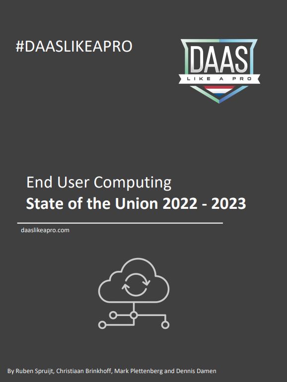 Releasing the #DAASLIKEAPRO state of EUC 2022 – 2023 Report